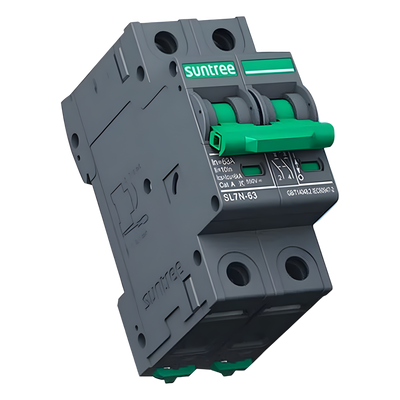 SL7N63C32/2P - Interruptor Termomagnético DC / 2 Polos / 32 A / 800 Vcc / Curva C / 6 kA / Riel DIN