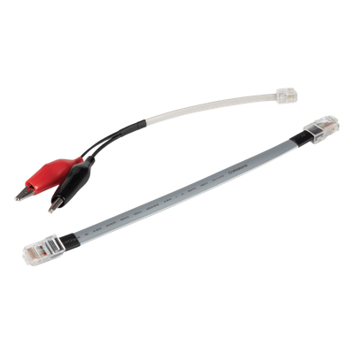 VDV770-855 - Cables de Repuesto para Probador de Red / Tone & Probe / RJ45-RJ45 / RJ11-Cocodrilo / 5.9'' (15 cm) / PVC-Policarbonato