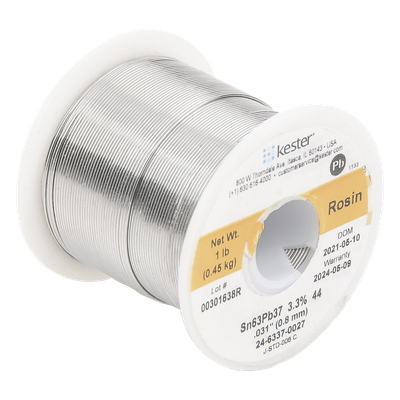 488-SO-162 - Rollo de Soldadura / 63% Sn 37% Pb / 0.031" (0.80 mm) / 454 g / Flujo 44% / No Requiere Limpieza