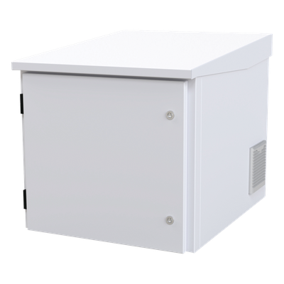 LP-FORTE-6078-09U - Gabinete Exterior para Rack / 9 UR / Profundidad 705 mm (2.3 ft) / IP54 / Acero Calibre 18 / Ventilador y Termostato / Aislante Poliuretano