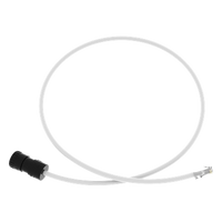 FC-ICCP1MWH - Cable de Conexión en Campo Jack a Plug RJ45 / Cat 6A / CMP Plenum / 1 m (3.28 ft) / Blanco