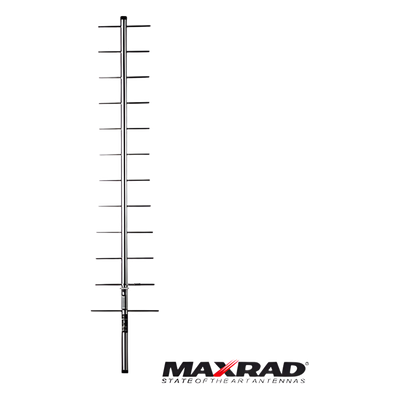 MYA-45012 - Antena Base Direccional Yagi / 12 Elementos / 450-470 MHz / 14.3 dBi / UHF o N Hembra / Resistencia Viento 100 mph (161 km/h)