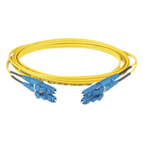 F92ERLNLNSNM001 - Jumper de Fibra Óptica / Monomodo OS2 9/125 / LC-LC Duplex / OFNR Riser / 1 m (3.28 ft) / Amarillo
