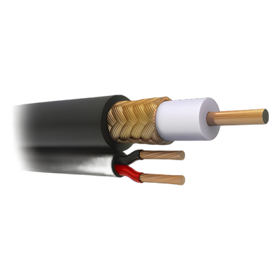 RG-59-V/1000 - Cable Coaxial Siamés RG59 / 305 m (1000 ft) / Malla Cobre 96% / SFS HD / Intemperie
