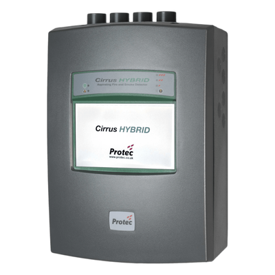 61986H4-FMUL4 - Detector de Humo por Aspiración / Tecnología Híbrida CCD + EWSD / 4 Tubos / 1 Zona / Cobertura 2500 m² (26910 ft²) / Pantalla LCD Táctil 7"