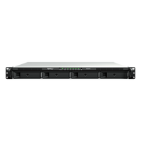 RS826RP+ - Servidor NAS Rackmount / 4 Bahías Hot-Swappable / 1U / 2000/1300 MB/s Lectura/Escritura / 4 Puertos 1GbE RJ45 / PCIe 3.0 x8 / Dual Power Supply Redundante / DSM / Almacenamiento Empresarial