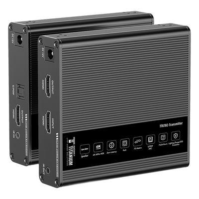 TT-676E - Extensor HDMI / 4K@60Hz / Sin Compresión / Cero Latencia / 70 m (229.7 ft) / Cat 6/6a/7 / PoC / IR Bidireccional / HDR10
