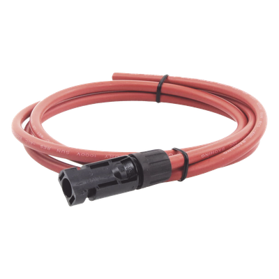 CBL-MC4-1.5R - Cable Fotovoltaico / 1.5 m (4.9 ft) / Calibre 10 AWG / Terminal MC4-M / Rojo
