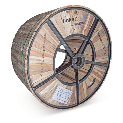 OC-ADSS-ARMD-06C/4KM - Cable de Fibra Óptica ADSS / Monomodo G.652D / 6 Hilos / Armadura Anti-Roedor / Span 200 m (656.2 ft) / 4 km / Dieléctrico Autosoportado