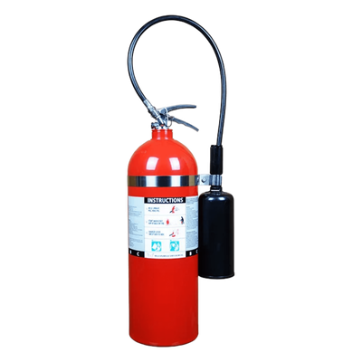 CO20LB - Extintor de CO2 / 20 lb (9.07 kg) / Descarga 18 s / Alcance 1.2-2.4 m (4-8 ft) / Fuego Clase B y C / UL Listado / -30°C a 49°C (-22°F a 120°F)