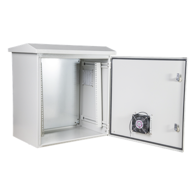 PST506019RAVKIT - Gabinete Rack 19" / 11U / IP55 / IK10 / Acero Ventilado / Exterior 593 x 609 x 399 mm / Ventilador 110 VCA