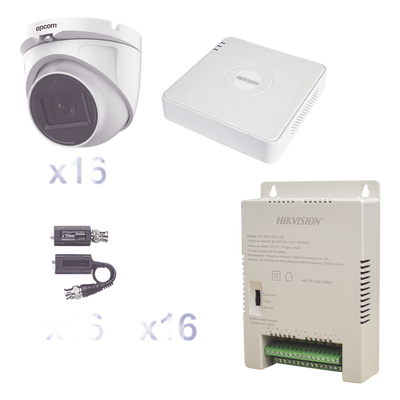 KESTXLT16EW - Epcom KESTXLT16EW kit de videovigilancia Alámbrico 16 canales