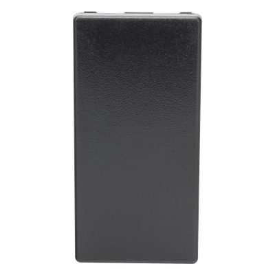 SM-1/2PC-G - Tapa Ciega Medio Módulo / Plástico Grafito / 45x45x8.5 mm / IP20 / Superficie y Empotrada