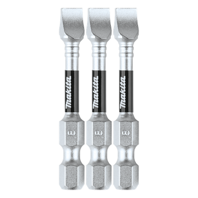 E-00882 - Punta plana SL IMPACT-XPS / 8 mm / 3 piezas / Acero alta resistencia / Tratamiento anti-corrosión