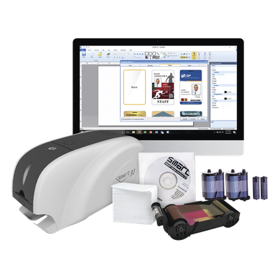 SMART31-SK - Impresora de Tarjetas PVC / Una Cara / Velocidad 23 seg/tarjeta / Impresión UV / SmartMark / Ethernet Opcional