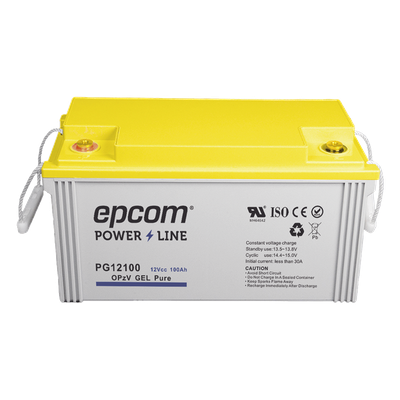 PG12100 - Batería de Gel OPzV / 12 V / 100 Ah / Ciclo Profundo / 500 A Descarga Máxima / 20+ Años Flotación