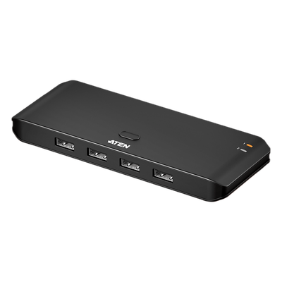 US4224 - Switch USB 2.0 Compartido 2 x 4 Essentials | 480 Mbps | InstaSync | Pulsador Integrado | Diseño Compacto