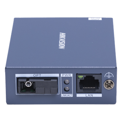 DS-3D01T-A(B) - Convertidor de Medios / Fibra Monomodo / Alcance 20 km (12.4 mi) / 1 Puerto SFP SC 100 Mbps / 1 Puerto RJ45 10/100 Mbps / Plug and Play