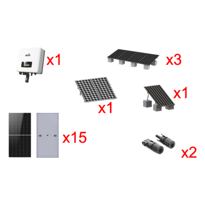 HNS9000TLKIT1 - Kit Solar Interconexión / 9kW / 220Vca / Inversor On-Grid / Montaje Incluido
