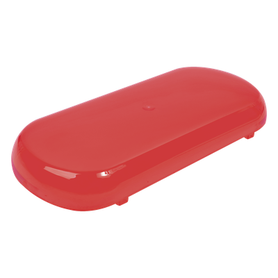 Z605-DR - Domo de señalización industrial / Compatible X605R / Material UV resistente / Color rojo