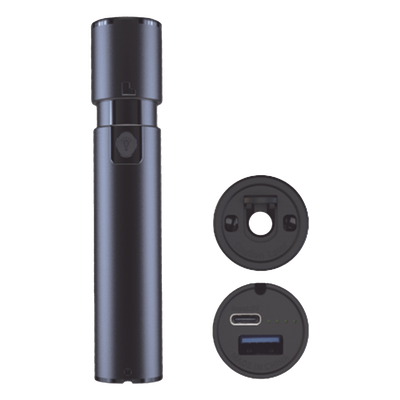 LP-VFL-15W - Localizador Visual de Fallos / Láser 650nm / 15mW / 8-10 km / Conector Universal SC/FC/ST / USB Recargable / -10°C a 50°C / 0.49 x 0.10 x 0.10 pies