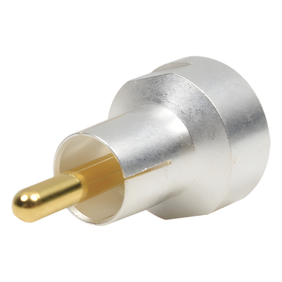 PT-4000-014 - Adaptador Coaxial / UNIDAPT Hembra a RCA Macho / Bronce Plata y Oro / Dieléctrico Teflón