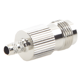 RFT-1216-1 - Conector TNC Hembra / Anillo Plegable / RG-58/U, RG-142/U / Bronce Niquelado / Contacto Oro / Aislante Delrin