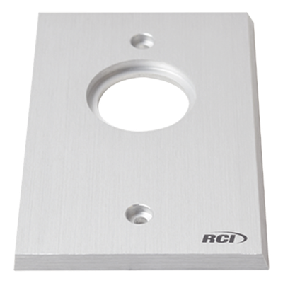 960MAX28 - Placa para Interruptor / Aluminio Extruido 1/4' / Bordes Biselados / Anodizado Pulido / Compatible Cajas Estándar