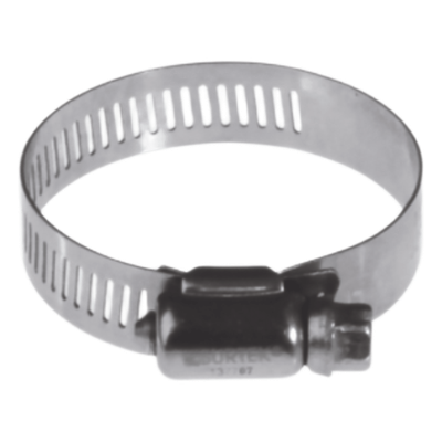 SYS-137705 - Abrazadera sin fin / Acero inoxidable / Diámetro 3/4 a 1-1/2in / Ancho 1/2in / Tornillo hexagonal templado