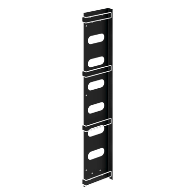PVCM2 - Organizador de Cables Vertical / Acero / Negro / Gabinetes Sísmicos / Kit 3 Piezas / Velcro 8 pulg (203 mm)