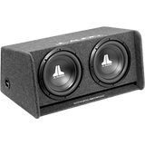 10-03055-00 - Subwoofer W0v3 dual de 12 pulgadas / Car Audio / 300 W RMS o 600 W RMS / Impedancia 2 Ω o 4 Ω / Carcasa con Puertos de Ranura / Cono de Polipropileno Relleno de Minerales / Terminal con Botones