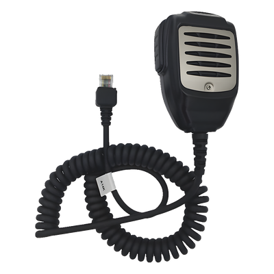 TXH222 - Micrófono para Radio Móvil / Conector 8 Pines / IP54 / Cable Kevlar 40 kg / PTT para Guantes / Grado Médico