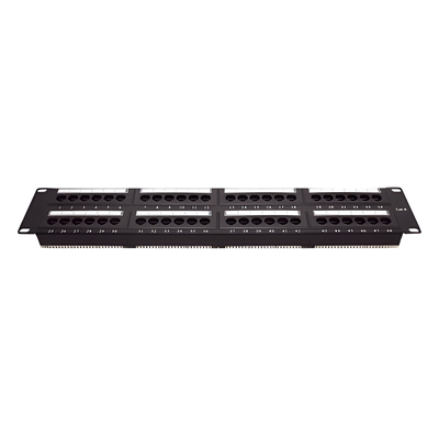 LP-PP-608 - Panel de Parcheo de Impacto / 48 Puertos / Cat6 / 2U / 19 Pulgadas (48.26 cm) / T568A/T568B