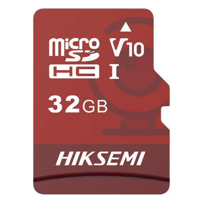 HS-TF-E1/32G - Memoria Microsd Hiksemi, 32GB, Clase 10, Especializada para Videovigilancia (Uso 24/7), Lectura 95MBS, Escritura 25MBS