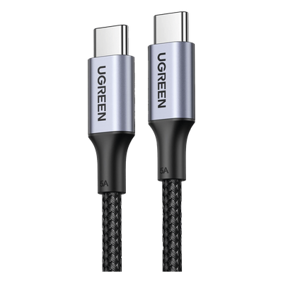 70429 - Cable USB-C a USB-C / Carga Rápida 100W / Transferencia 480 Mbps / PD3.0 / QC4.0 / Nylon Trenzado / 2 m (6.6 ft)