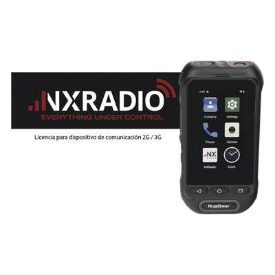 RG360-KIT - Kit Radio PTT / Android 10 Go / IP68 / MIL-STD 810H / Altavoz 105 dB / Batería 3000 mAh / 12 Meses Servicio