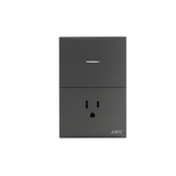 Jwj Placa con Interruptor y Toma Corriente / 127 V / 60 Hz JTL-G7744