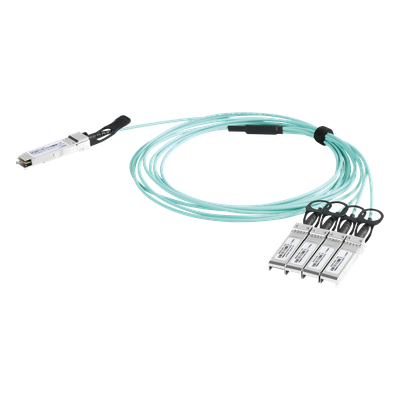 LP-AOC-40G-4X10G-1M - Cable AOC QSFP+ / 40 Gbps a 4x 10 Gbps / Fibra Óptica Activa / Longitud 1 m (3.3 ft)