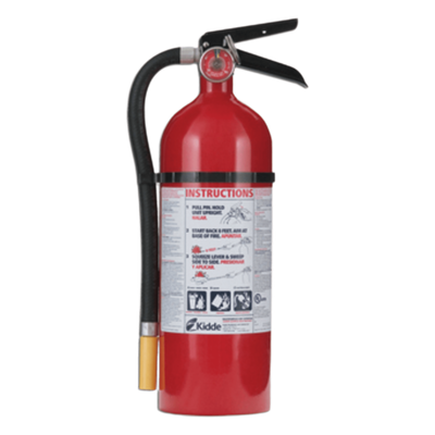 PRO5MP - Extintor Multipropósito Recargable / 5.5 lb (2.5 kg) / Clase A B C / UL 3-A:40-B:C / Paquete de 6