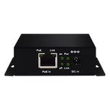 WI-PE31G - Inyector PoE Industrial / Extensión 250 m (820.2 ft) / 3 Puertos 10/100 Mbps / 802.3 af/at 30W / Sin Ventiladores / -40 a 75°C