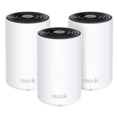 DECOXE75-3PACK - Sistema Mesh Wi-Fi / Wi-Fi 6E AX5400 / Triple Banda / 3 Nodos / 3 Puertos Gigabit WAN/LAN Auto-Detección / 4 Antenas Internas / Administración por App