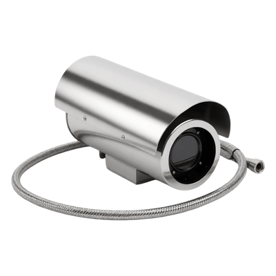 SHL-7113-04 - Gabinete Protector IP68 / Acero Inoxidable Dual / Operación hasta 80°C / Sistema de Enfriado por Aire / Vidrio Frontal 65 mm