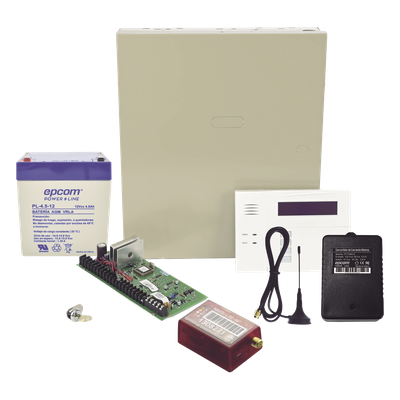 VISTA48MN02/6160RF - Panel de Alarma Híbrido / 48 Zonas / Comunicador Celular 4G LTE-M/5G / Teclado-Receptor Inalámbrico / 3 Particiones / 48 Códigos de Usuario