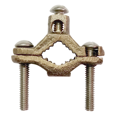 LP-CTZ-114 - Conector Tubo a Cable / Bronce 100% / Tubo hasta 1 1/4 in (31.75 mm) / Cable 4 AWG / Aterrizaje Torres TZ / Sin Soldadura