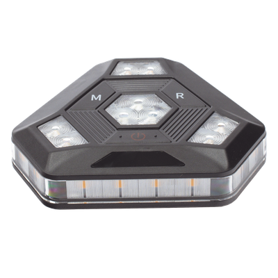 XLTE1985A - Luz de Advertencia LED / 900 Lúmenes / 12 Patrones de Destello / Sincronización Inalámbrica / IP67 / Batería 20 Horas / Montaje Magnético