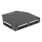 CUFMB24BL - Caja de Consolidación / 24 Puertos Mini-Com / Aluminio / Instalación Piso o Pared / 1.7 in (43 mm) Profundidad Mínima