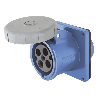 HUB-HBL-460-R9W - Receptáculo Hembra Pin and Sleeve / Trifásico 60 A / 250 VCA / 3 Polos 4 Hilos / IP67 / Grado Industrial