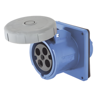 HUB-HBL-460-R9W - Receptáculo Hembra Pin and Sleeve / Trifásico 60 A / 250 VCA / 3 Polos 4 Hilos / IP67 / Grado Industrial