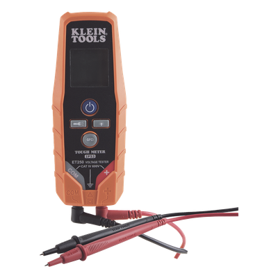 ET250 - Probador de Continuidad/Voltaje / CAT IV 600 V / IP53 / Caída 3 m (9,8 ft) / LCD Retroiluminada