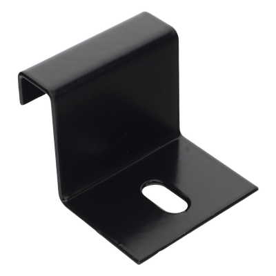 CH-GFTB-EP - Grapa de Fijación para Escalera Tubular / 1.5" de Peralte / 12" de Ancho / Acero al Carbón / Pintura Epóxica Negra